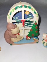 Vintage 1990&#39;s HALLMARK Teddy Bear Ornaments-Lot Of 6 - £15.55 GBP