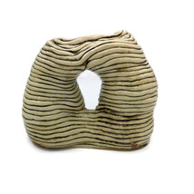 Modern Ceramic Sculpture Hollow Organic Shape Handmade Textured Art 17cm... - $499.94