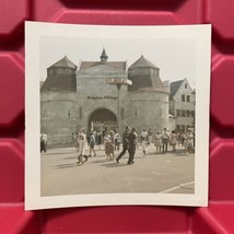 Belgian Village New York Worlds Fair Vacation Photograph 3.5 x 3.5 Vintage 1964 - $8.99