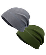 2x Military Fleece Beanie Skull Cap Winter Warm Helmet Liner Watch Ski M... - £19.08 GBP