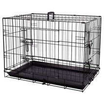 FLAMINGO Pet Wire Cage with Sliding Door Mezo M 47x77x55 cm Black - £51.39 GBP