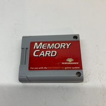 Performance Memory Card For Nintendo 64 Vintage - $9.89