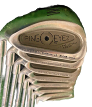 Ping Eye2 Iron Set Black Dot 3-PW Stiff Steel 5i 37.5&quot; Good Grips Men&#39;s ... - $231.98