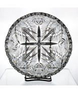 American Brilliant Notched Prism Flare and Star Cut Bowl, Antique ABP c1... - £58.92 GBP