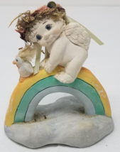 Dreamsicles Angel Riding Rainbow with Cockatoo 1995 Medium Vintage - £9.07 GBP