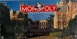 Vintage Monopoly University Of Washington Edition 1998 Board Game New Se... - $97.71 CAD