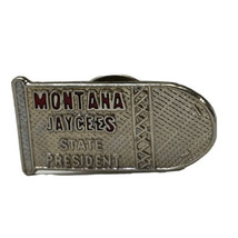 Montana Jaycees President Organization Club State Jaycee Lapel Hat Pin P... - £4.56 GBP