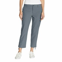 Eddie Bauer Capri Pants for Women with Side Zipprer Cargo Pocket (Gray, 14) - $29.99