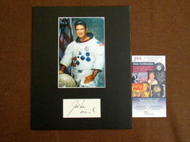 Jim Irwin Apollo 15 Nasa Astronaut Signed Auto Matted Cut Photo Jsa Beauty - £237.10 GBP
