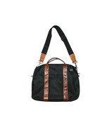 JACK SPADE Warren Street NY Black Canvas Cognac Leather Laptop Messenger... - $84.72 CAD