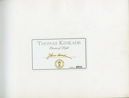 Thomas Kinkade Painter Of Light Signed 1ST Printing 1993 Hc Dc Plus 2 Cards - £23.87 GBP