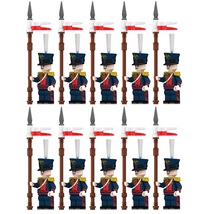 10pcs Napoleonic Wars Russian Uhlan Soldiers Minifigures Set - £19.65 GBP