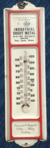 Industrial Sheet Metal Bakersfield California Advertising Thermometer Si... - $19.20