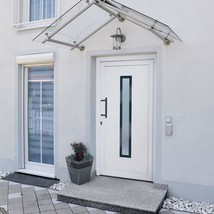 Front Door White 98x208 cm PVC - £762.82 GBP