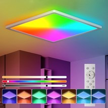 Rgb Ceiling Light With Remote Control, Blnan 12 Inch 3000K-6500K Dimmable Led - £35.08 GBP