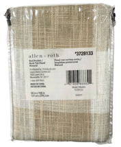 Allen Roth Rod Pocket Back Tab Panel Natural 50x108in 3728133 - $30.99