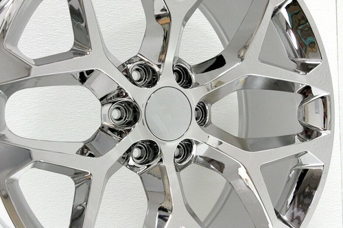 Chrome 22" Snowflake Wheels Rims For 2000-2025 GMC Sierra Yukon Denali CK158 Item image 3