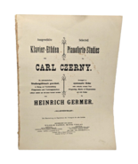Pianoforte-Studies 1916 By Carl Czerny Arranged By Heinrich Germer Music... - $13.52 CAD