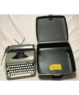 1960s Smith Corona Sterling Portable Typewriter 5AX Series for parts w/case - $120.63 CAD