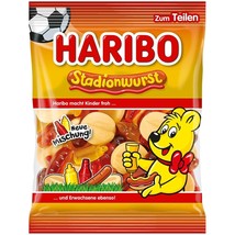 HARIBO Stadium Sausage hot dog  gummies -175g -LIMITED - FREE SHIPPING - $8.37