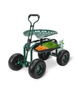 Garden Cart with Seat on Wheels Rolling Gardening Stool with Wheels Heav... - $11,545.90 MXN