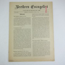 Brethren Evangelist Christian Newspaper Ashland Ohio Antique October 1st... - £23.42 GBP
