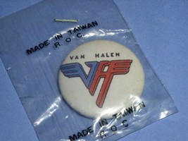 Eddie Van Halen Pinback Button Vintage Logo - £15.68 GBP