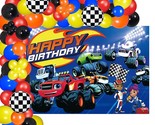 106 Pcs Monster Machine Party Decorations ,Monster Truck Party Supplies ... - £29.22 GBP