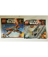 Star Wars Poe&#39;s X-Wing Fighter 64 pc and Kylo Ren&#39;s Shuttle 43pc New  SW4 - £19.91 GBP