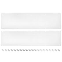uxcell 2pcs 8x30in White Aluminum Door Kick Plate - Front/Back Door Prot... - $78.22