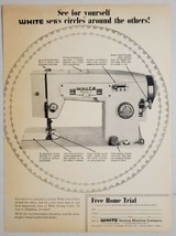 1960&#39;s Print Ad White Sewing Machines Made in Cleveland,Ohio - £13.37 GBP