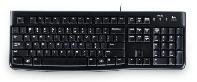 Primary image for Logitech K120 Keyboard - English - USB - Black