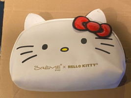 Hello Kitty The Creme Shop Red Bow 10" Makeup Bag *Pre-Owned/TEAR ON EAR... - $11.99