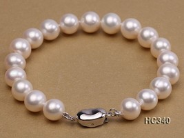 Unique Pearls jewellery Store AAA 9mm White Round Natural Freshwater Pea... - $48.72