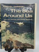 Book Dust Jacket Only The Sea Around Us Rachel Carson Deluxe Golden Book - £5.38 GBP