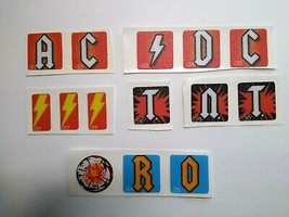 AC/DC Pinball Machine Decals Set Of (14) Items For Drop Targets And More - $21.60