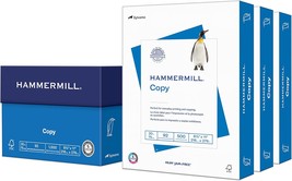 Hammermill Printer Paper, 20 Lb Copy Paper, 8.5 X 11 - 3 Ream (1,500 She... - £33.94 GBP
