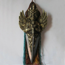 Tibetan Buddhist Brass and Iron Garuda Phurba 9&quot; - Nepal - $94.99