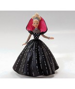 Hallmark Keepsake Holiday Barbie Doll 1998 Christmas Ornament black dress - £11.79 GBP