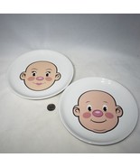 Set of 2 Fred and Friends Plays With His Food Plate Mr &amp; Mrs Face Childs... - $19.95