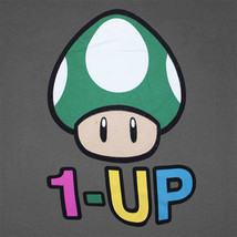 NEW 1UP GREEN MUSHROOM MARIO BROS NINTENDO GAME MENS AQUA T-SHIRT SIZE L... - £7.92 GBP