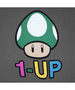 NEW 1UP GREEN MUSHROOM MARIO BROS NINTENDO GAME MENS AQUA T-SHIRT SIZE L... - £7.80 GBP