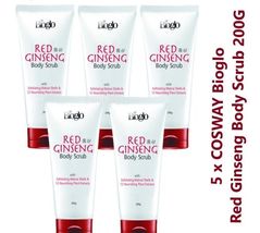 5 x Cosway Bioglo Red Ginseng Body Scrub Rejuvenates &amp; Nourish All Skin DHL - £60.49 GBP
