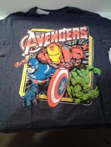 New Marvel Avengers Captain America Thor Iron Man Hulk Hawkeye T Shirt Gray Med. - £7.95 GBP