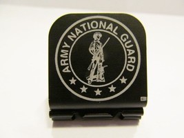 US ARMY National Guard Logo Image Laser Etched Aluminum Hat Clip Brim-it - £9.58 GBP