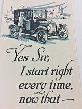Original 1920 Exide Glass Battery Brochure for Ford Owners. Model T &amp; To... - $19.69