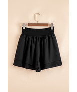 Black Crossed Waist Tiered Flowy Shorts - €9,65 EUR Black Crossed Waist Tiered Flowy Shorts - €9,65 EUR