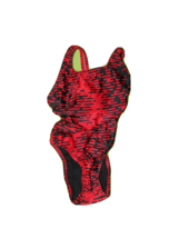 Speedo One Piece Competitive Swimsuit Red 28 Women New Modern Matrix Super - $23.17