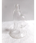 Glass Manual Breast Pump Medical Device 4&quot; Tall Horn Style W Reservior N... - £7.86 GBP