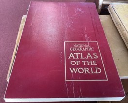Vintage 1963 Large National Geographic Atlas Of The World - £29.96 GBP